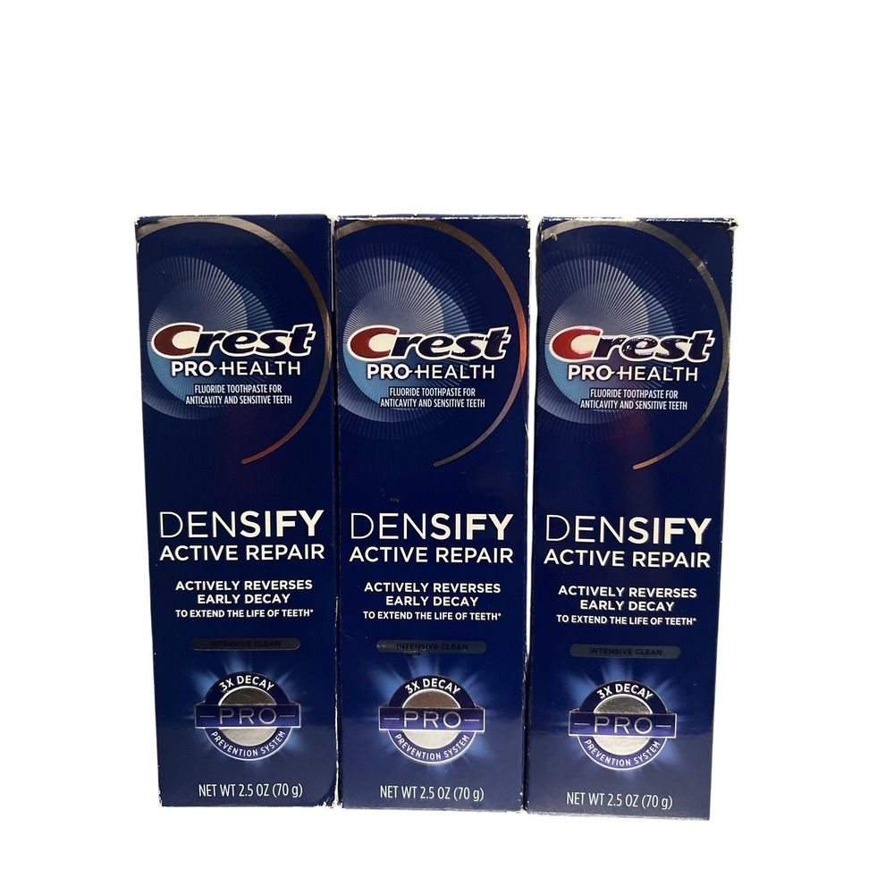 Crest Pro-Health Densify Active Repair Toothpaste 2.5oz 3 Pack Intensive Clean